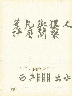 叶凡与狠人大帝什么关系封面