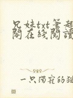 兄妹txt笔趣阁在线阅读