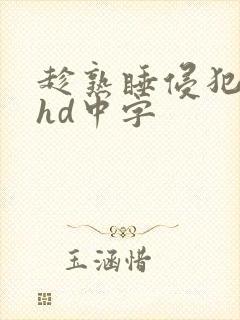 趁熟睡侵犯人妻hd中字封面