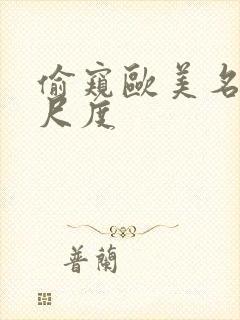 偷窥欧美名模大尺度封面