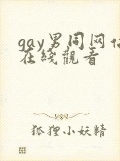 gay男同网站在线观看