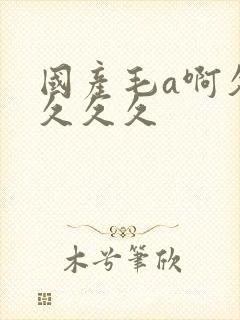 国产毛a啊久久久久久