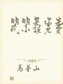 明明是你先不爱我小说免费阅读