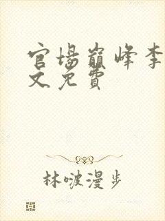 官场巅峰李霖全文免费