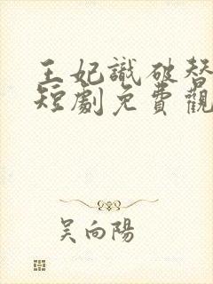 王妃识破替身局短剧免费观看