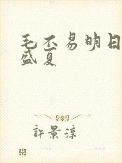 毛不易明日之子盛夏