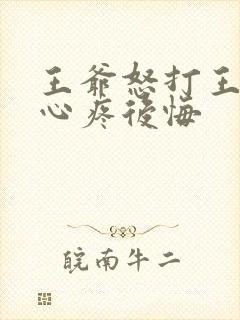 王爷怒打王妃后心疼后悔