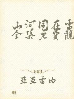 山河同在电视剧全集免费观看西瓜