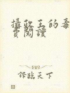 摄政王的毒妃免费阅读