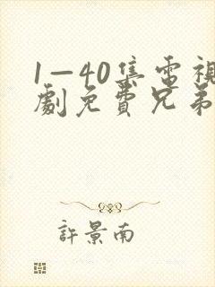 1—40集电视剧免费兄弟们开火