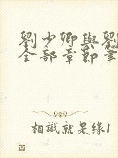 刘少卿与刘绍琴全部章节笔趣阁封面