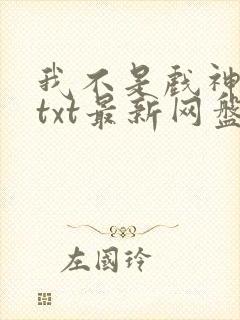 我不是戏神小说txt最新网盘
