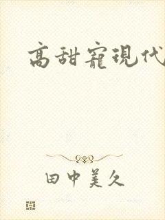 高甜宠现代文