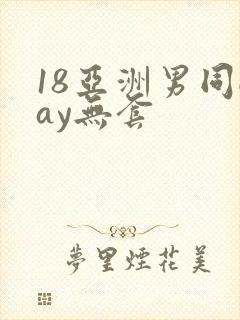 18亚洲男同gay无套