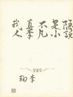 我真不是隐世高人李凡小说