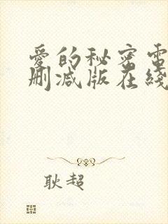 爱的秘密电影未删减版在线观看