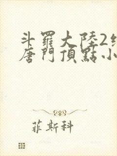 斗罗大陆2绝世唐门顶点小说网封面