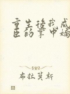 重生后我成了权臣的掌中娇完本