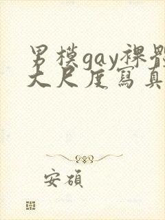 男模gay裸体大尺度写真