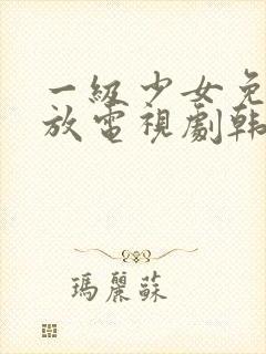 一级少女免费播放电视剧韩剧大全在