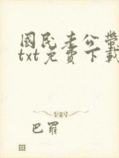 国民老公带回家txt免费下载