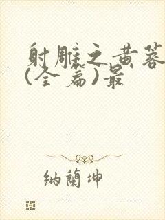 射雕之黄蓉外传(全篇)最封面