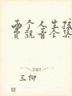 两个人生孩子免费观看全集高清完整版