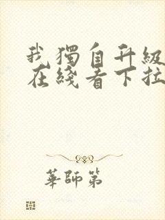 我独自升级漫画在线看下拉式