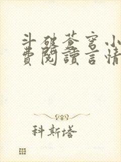 斗破苍穹小说免费阅读言情小说网