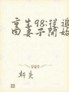 重生98:从追回妻子开始主角