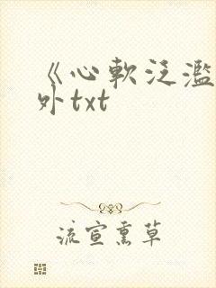 《心软泛滥》番外txt