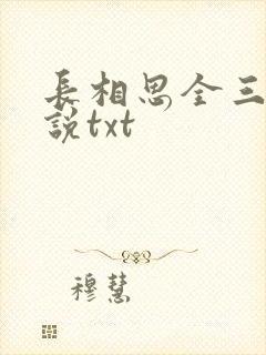 长相思全三册小说txt