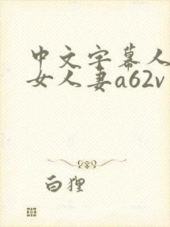 中文字幕人妻熟女人妻a62v封面