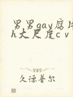 男男gay腐片h大尺度cⅴ