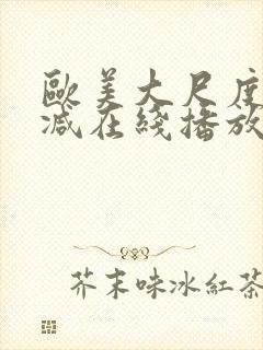 欧美大尺度未删减在线播放