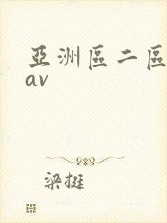 亚洲区二区中文av
