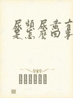 尿频尿黄有异味是怎么回事