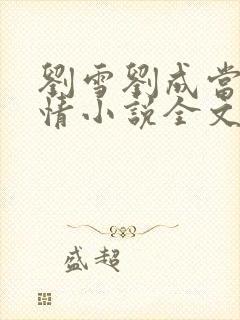 刘雪刘成当代爱情小说全文免费 笔趣