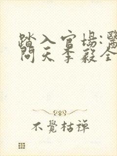 踏入官场:医道问天李毅全文封面