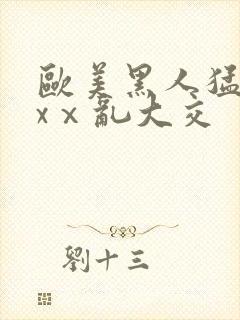 欧美黑人猛交xxⅹ乱大交封面