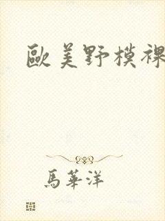 欧美野模裸体封面