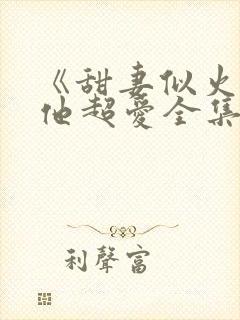 《甜妻似火霍爷他超爱全集完结》在