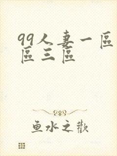 99人妻一区二区三区