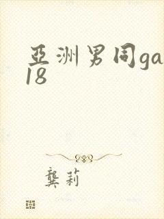 亚洲男同gay18封面