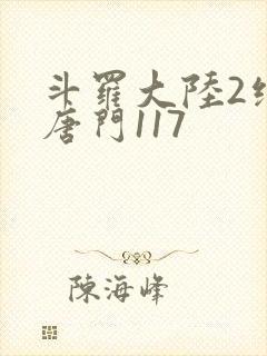 斗罗大陆2绝世唐门117封面