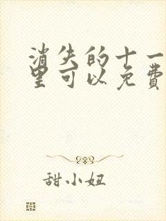 消失的十一层哪里可以免费看