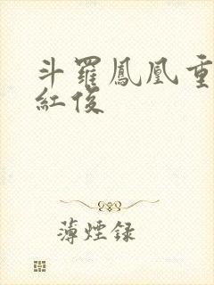 斗罗凤凰重生马红俊封面