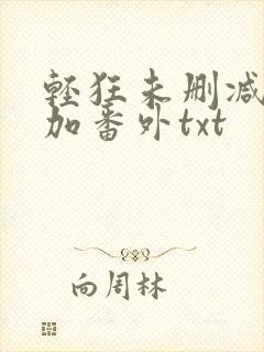 轻狂未删减完结加番外txt