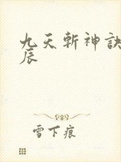 九天斩神诀,林辰