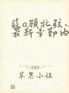 苏o顾北弦小说最新章节内容